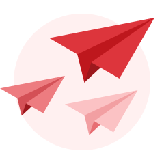 紙飛行機のイラスト